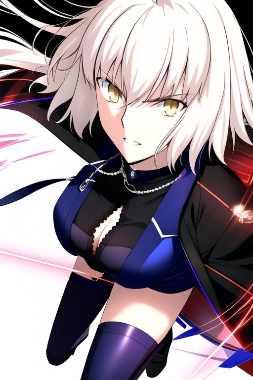 (((full body))), ((jeanne d'arc alter \(fate\))), best quality, looking at viewer, portrait, 1girl, blonde hair, yellow ey...